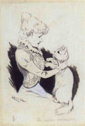louis wain she kept on kissing me Art A4 Photo Print