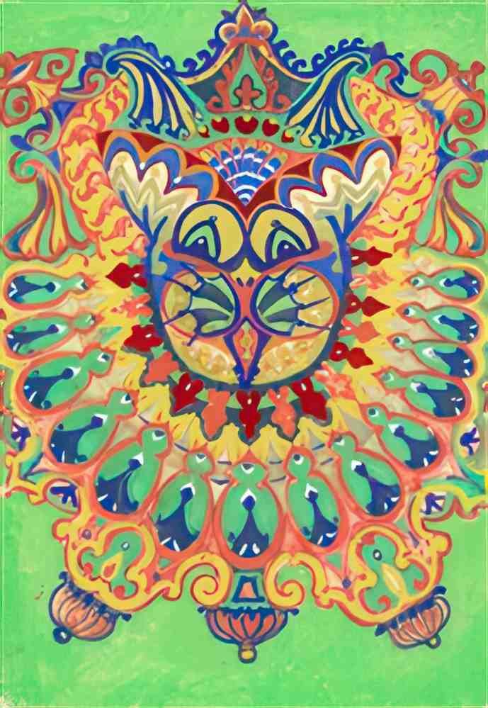 louis wain sicilian Art A4 Photo Print