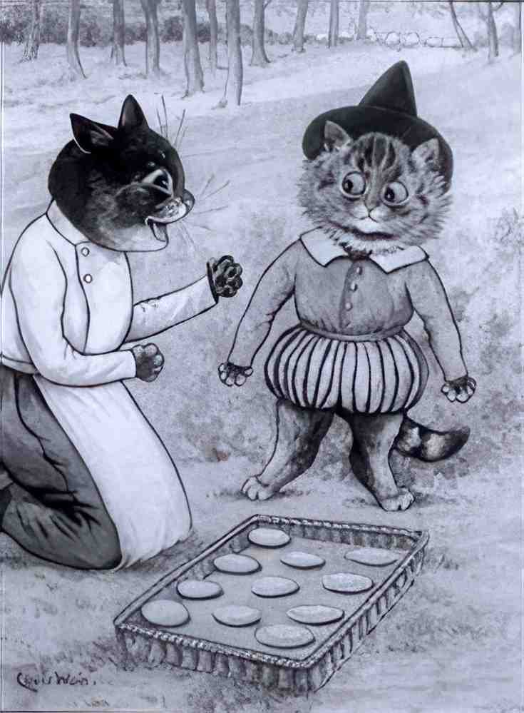 louis wain simple simon Art A4 Photo Print