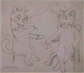 louis wain smoking cats Art A4 Photo Print