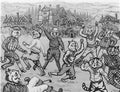 louis wain sporting cats Art A4 Photo Print