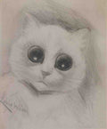 louis wain starry eyed cat Art A4 Photo Print