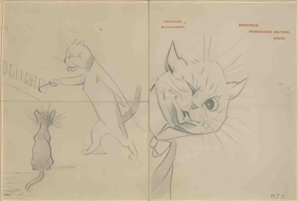 louis wain sunday night Art A4 Photo Print
