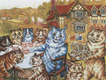 louis wain tea party at napsbury Art A4 Photo Print