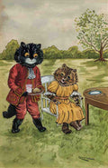 louis wain tea time for kittens Art A4 Photo Print