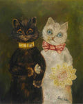 louis wain the bride and groom Art A4 Photo Print