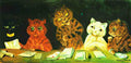 louis wain the card sharpers Art A4 Photo Print
