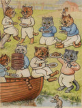 louis wain the cats picnic Art A4 Photo Print