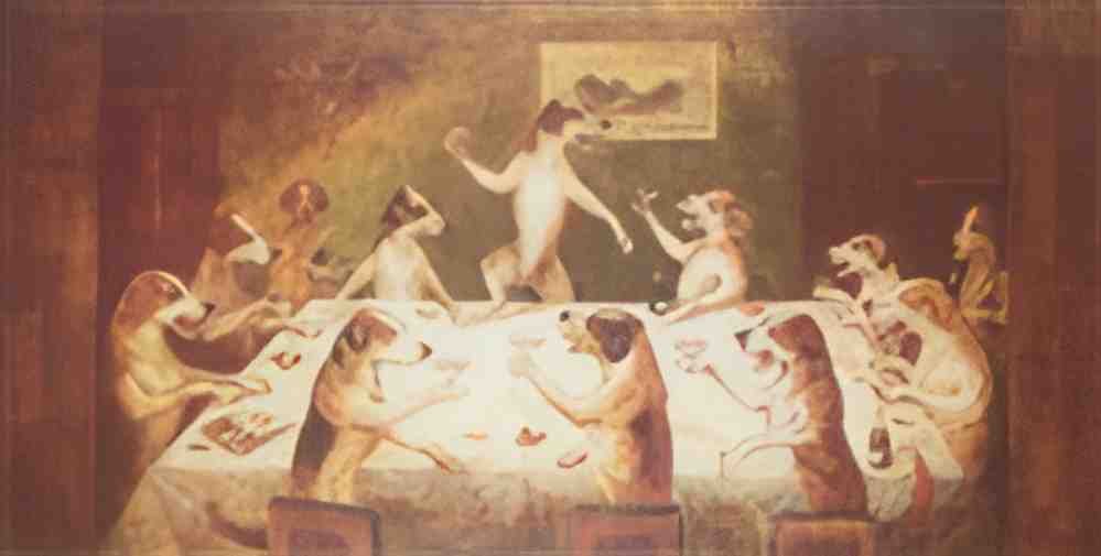 louis wain the champagne breakfast Art A4 Photo Print