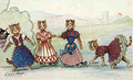 louis wain the chorus Art A4 Photo Print