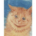 louis wain the ginger cat Art A4 Photo Print