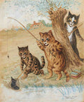 louis wain the good catch Art A4 Photo Print