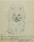 louis wain the happy kitten Art A4 Photo Print
