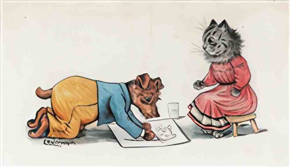 louis wain the master portrait painter(1) Art A4 Photo Print