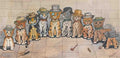 louis wain the smoking cats Art A4 Photo Print