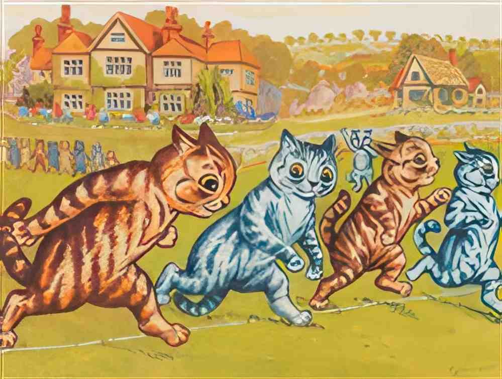 louis wain the start Art A4 Photo Print