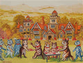 louis wain the tea party Art A4 Photo Print