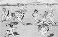 louis wain the test match Art A4 Photo Print