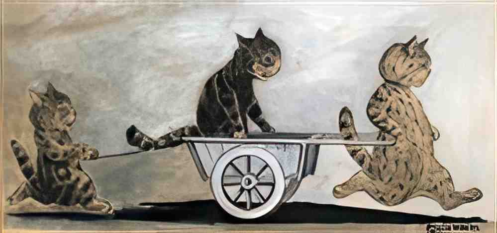 louis wain the whealbarroq Art A4 Photo Print