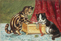louis wain treasure kittens Art A4 Photo Print