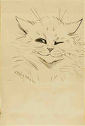 louis wain two cats Art A4 Photo Print