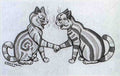 louis wain union jack cats Art A4 Photo Print