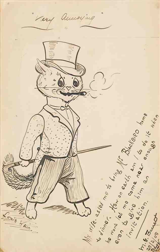 louis wain very annoying Art A4 Photo Print