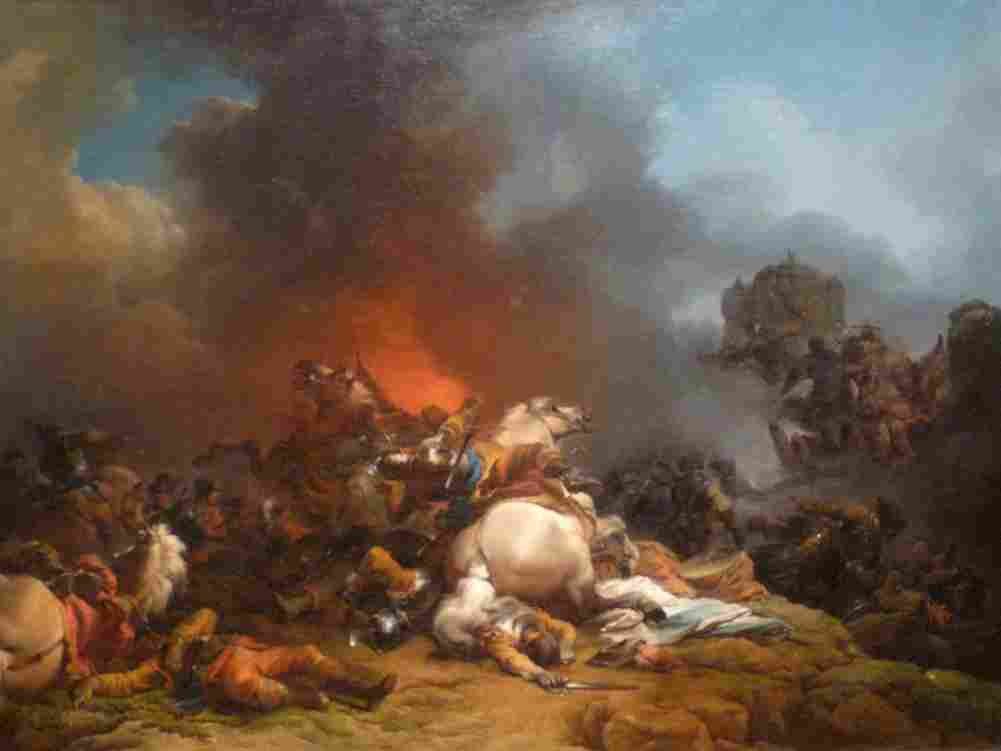 loutherbourg a battle Art A4 Photo Print