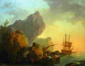 loutherbourg a marine at sunset Art A4 Photo Print