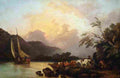 loutherbourg belle isle windermere in a calm Art A4 Photo Print
