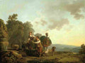 loutherbourg travellers at a well Art A4 Photo Print