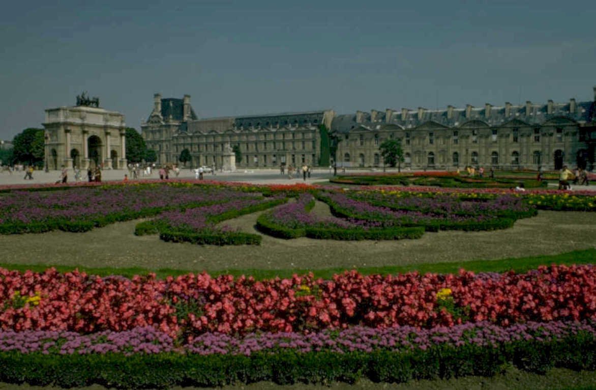 louvre gardens paris 1980s 1990s A4 Photo Print