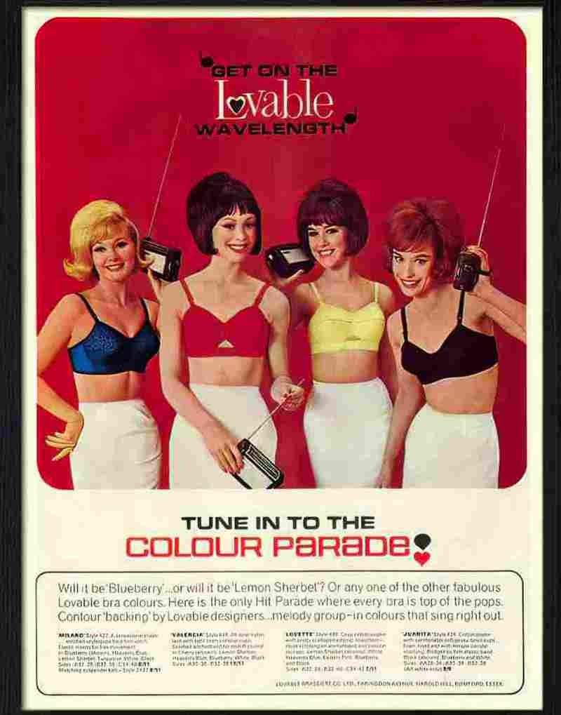 loveable bras 1960s 2 Advert A4 Photo Print