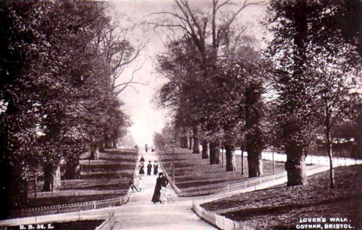 lovers walk cliftonVintage 1880s 1900s A4 Photo Print