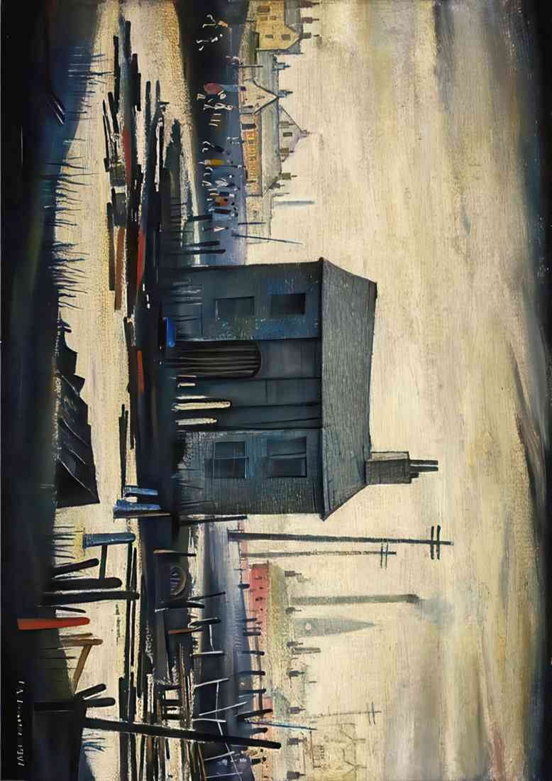 lowry derelict building A4 Photo Print