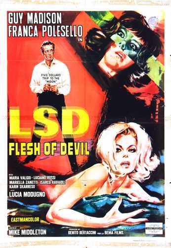 lsd flesh of devil  01 film star poster A4 Photo Print