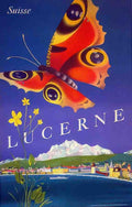 lucerne Vintage Advert A4 Photo Print