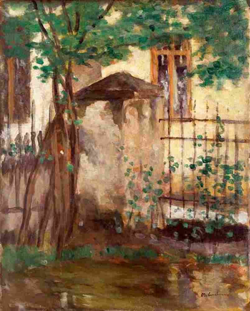 luch House with Fence Art A4 Photo Print