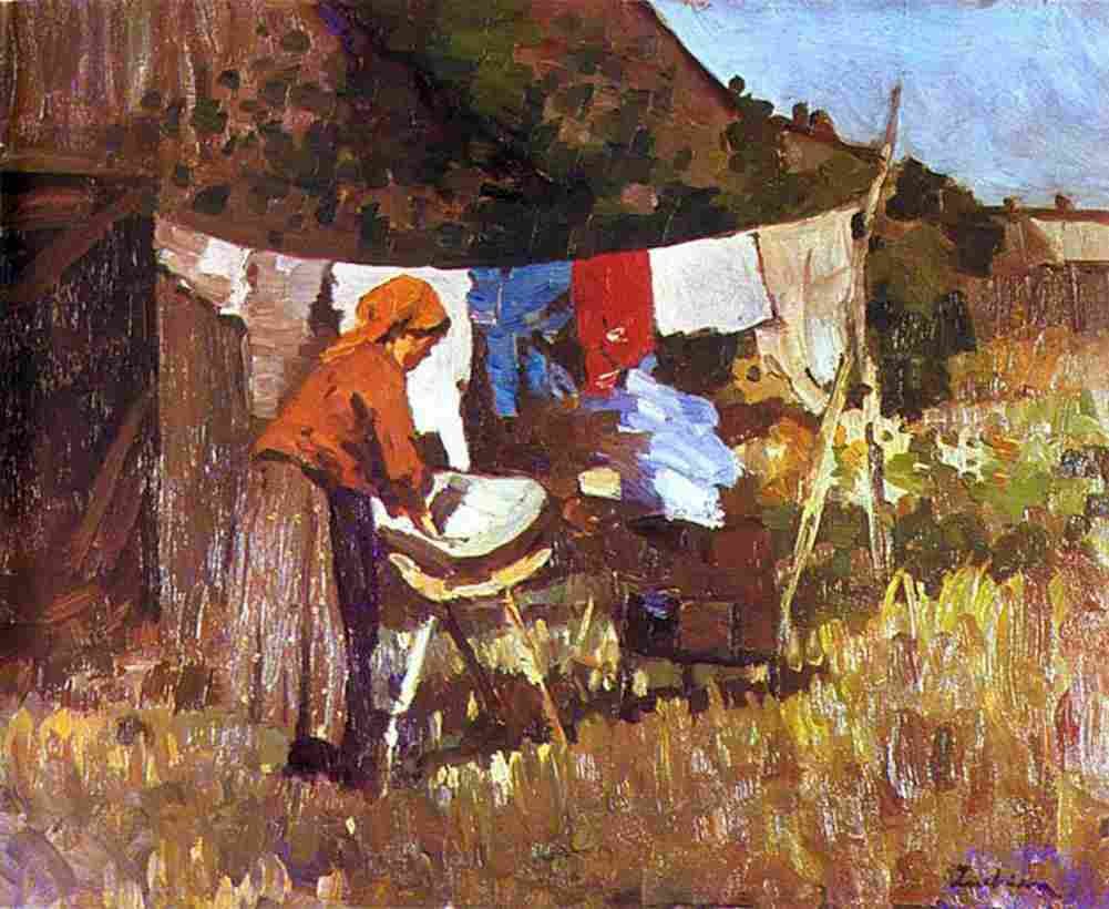 luch The Laundress Art A4 Photo Print