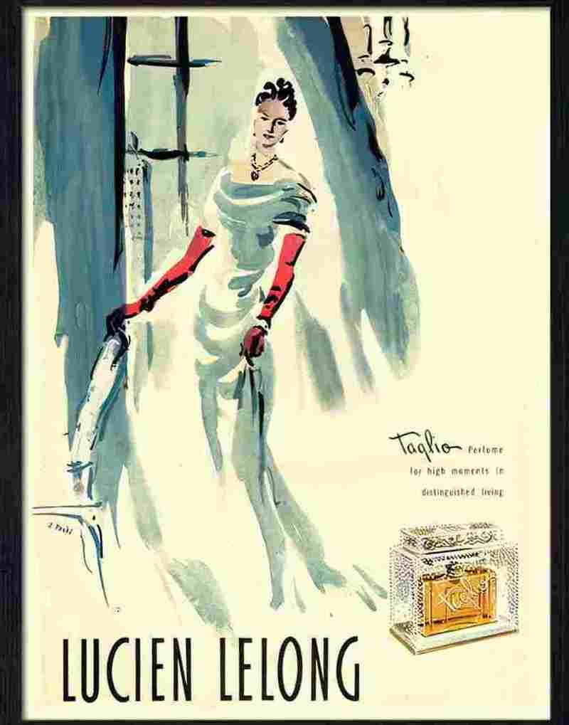 lucien lelong perfume Advert A4 Photo Print
