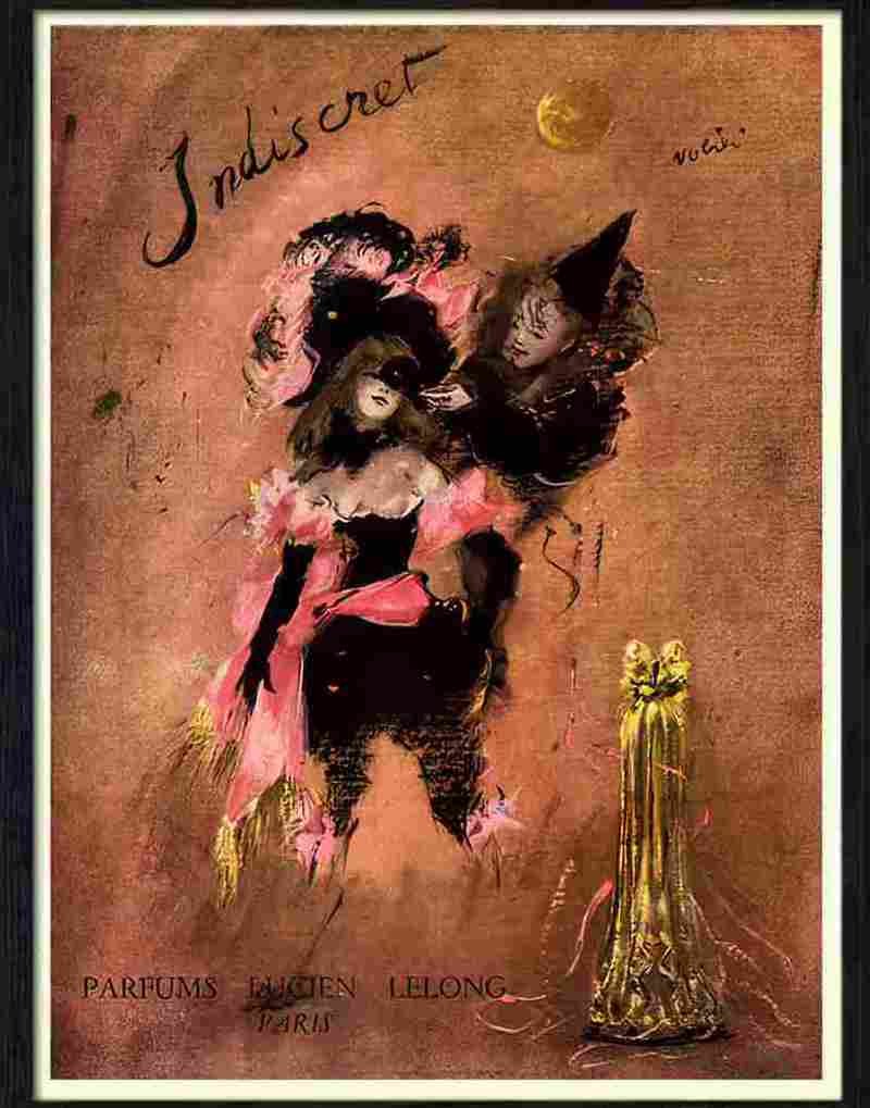 lucien lelong perfume advert Advert A4 Photo Print
