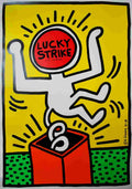 lucky strike keith haring 1987 3 posters 8 Advert A4 Photo Print