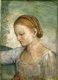 luini head of a girl Art A4 Photo Print
