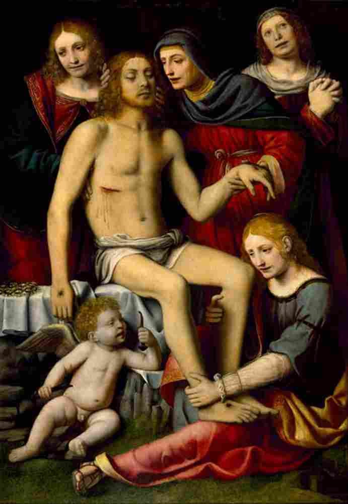 luini lamentation over the dead christ Art A4 Photo Print