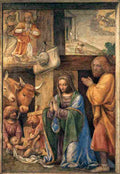 luini nativity and annunciation to the shepherds Art A4 Photo Print