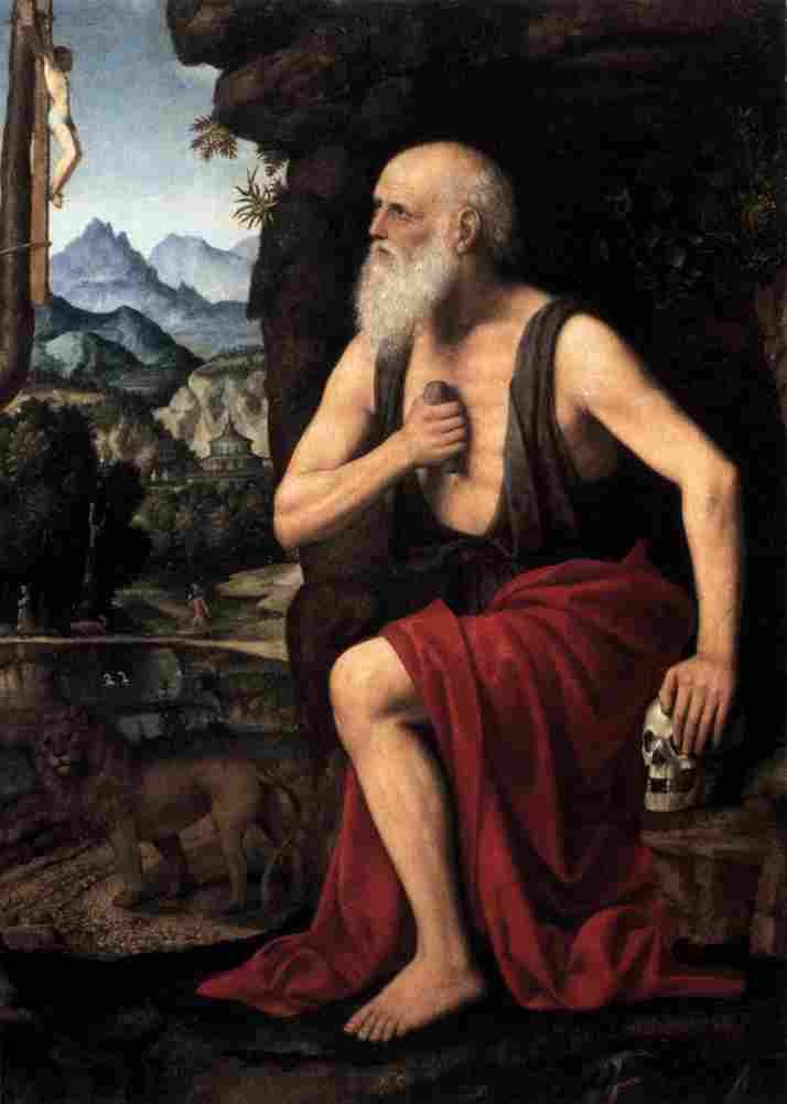 luini the penitent saint jerome Art A4 Photo Print