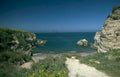 lulworth cove landscape Vintage A4 Photo Print