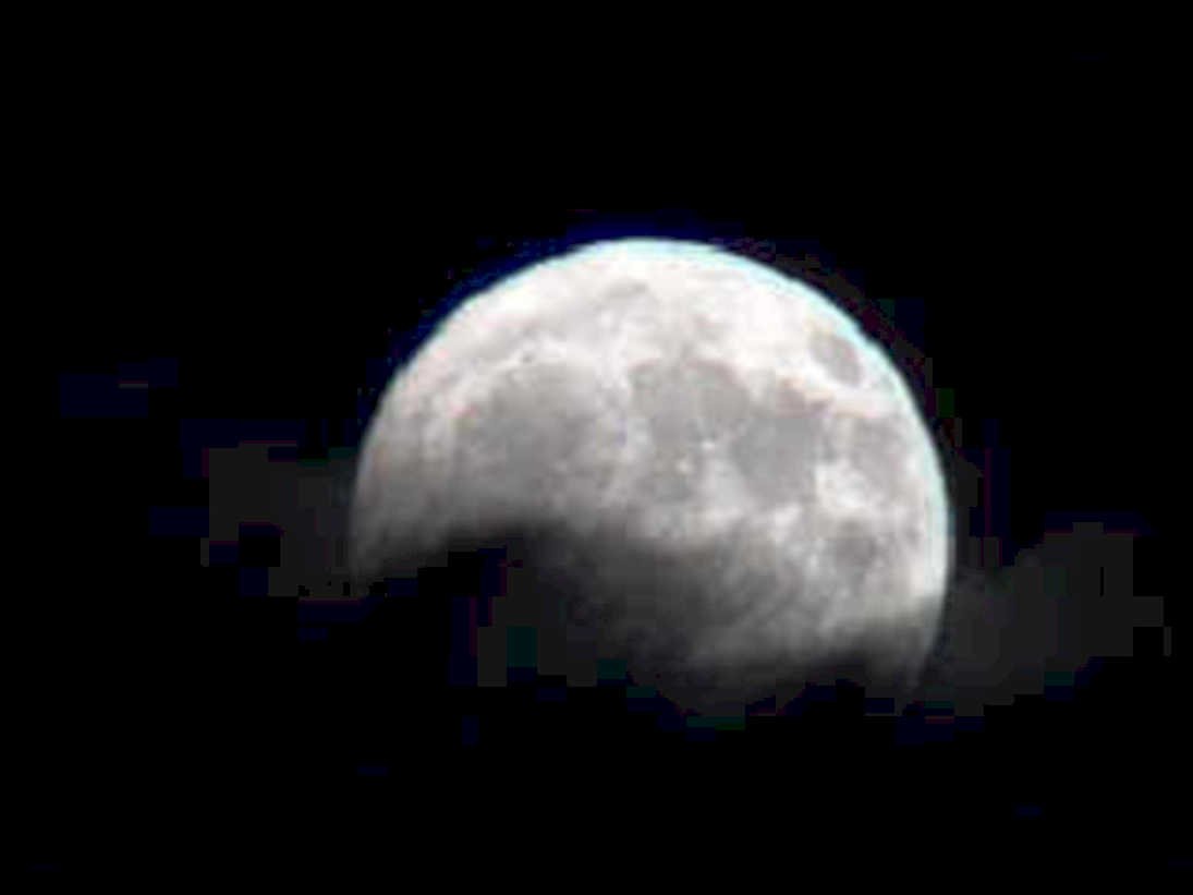 lunar eclipse milkyway1980s 1990s A4 Photo Print