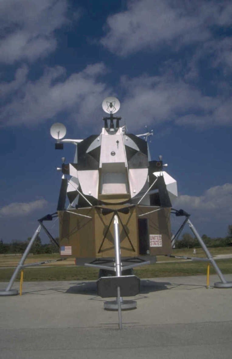 lunar module replica 1980s 1990s A4 Photo Print