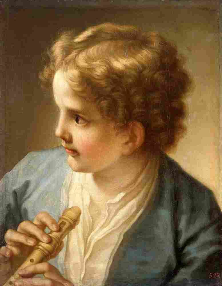 luti flute player Art A4 Photo Print